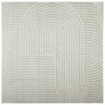 vidaXL Kusové koberce Štvorcový HUARTE Zelená 120 x 120 cm Polyester – Obrázok 2