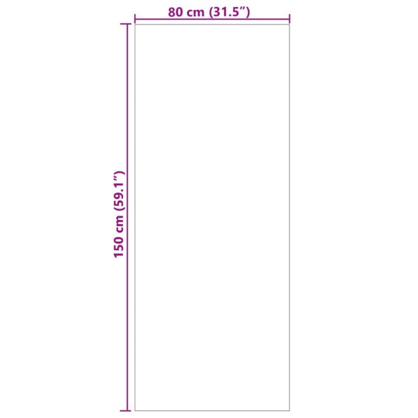 vidaXL Kusové koberce Obdĺžnikový Antracit 150 x 80 cm – Obrázok 8