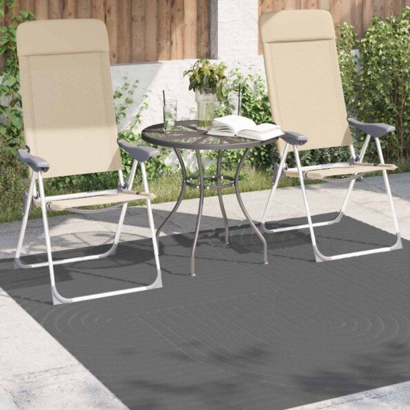 vidaXL Kusové koberce PALMERAS Antracit 120 x 120 cm Polyester – Obrázok 3