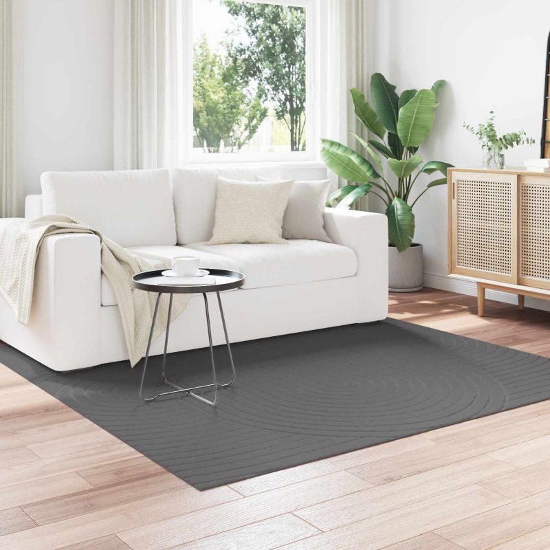 42022617_1.jpg vidaXL Kusové koberce PALMERAS Antracit 200 x 200 cm Polyester – Obrázok 1