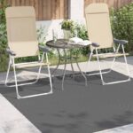 vidaXL Kusové koberce PALMERAS Antracit 200 x 200 cm Polyester – Obrázok 3
