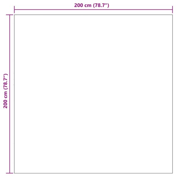vidaXL Kusové koberce PALMERAS Antracit 200 x 200 cm Polyester – Obrázok 8
