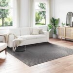 vidaXL Kusové koberce PALMERAS Antracit 240 x 240 cm Polyester