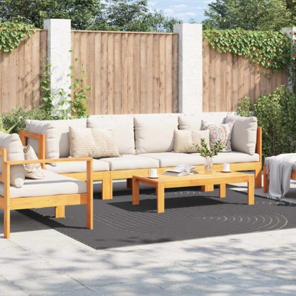 vidaXL Kusové koberce PALMERAS Antracit 240 x 240 cm Polyester – Obrázok 3