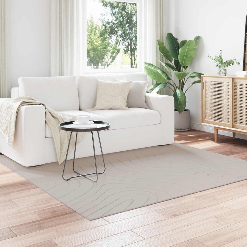 42022630_1.jpg vidaXL Kusové koberce Štvorcový PALMERAS Krémová 200 x 200 cm – Obrázok 1