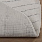 vidaXL Kusové koberce Okrúhly PALMERAS Krémová Ø 120 CM Polyester – Obrázok 4