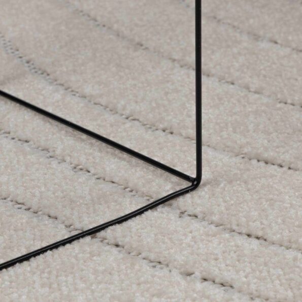 vidaXL Kusové koberce Okrúhly Krémová Ø 200 CM – Obrázok 6