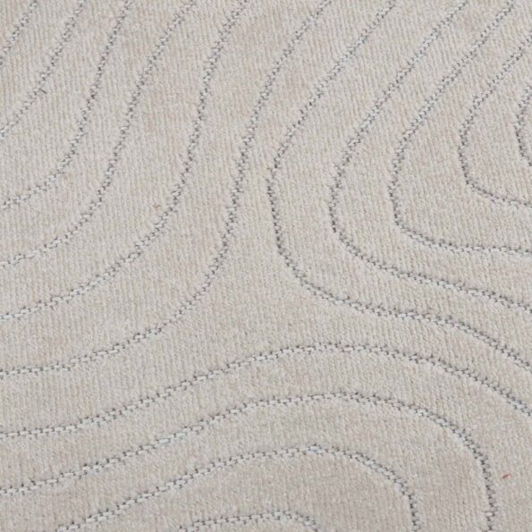 vidaXL Kusové koberce Okrúhly Krémová Ø 200 CM – Obrázok 7