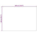 vidaXL Kusové koberce Obdĺžnikový Antracit 340 x 240 cm – Obrázok 8