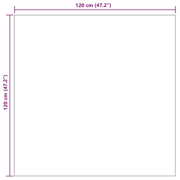 vidaXL Kusové koberce Štvorcový Antracit 120 x 120 cm – Obrázok 8