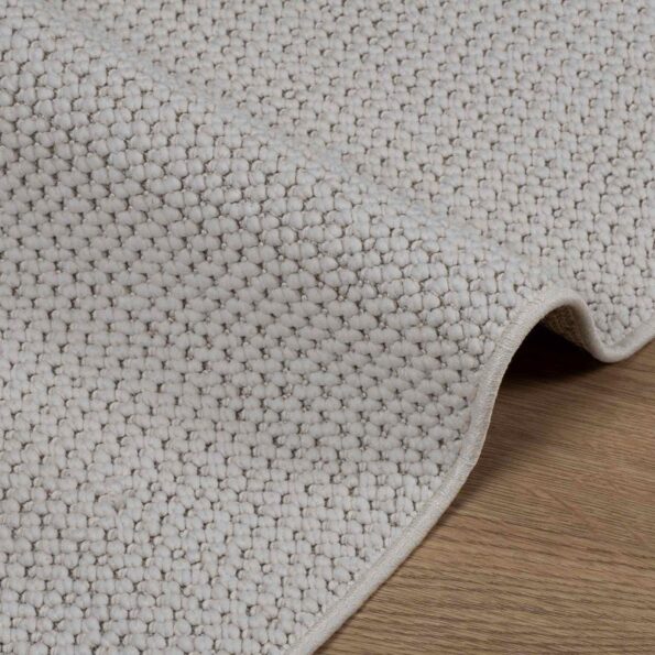 vidaXL Kusové koberce Štvorcový LUGO Krémová 120 x 120 cm Polyester – Obrázok 4