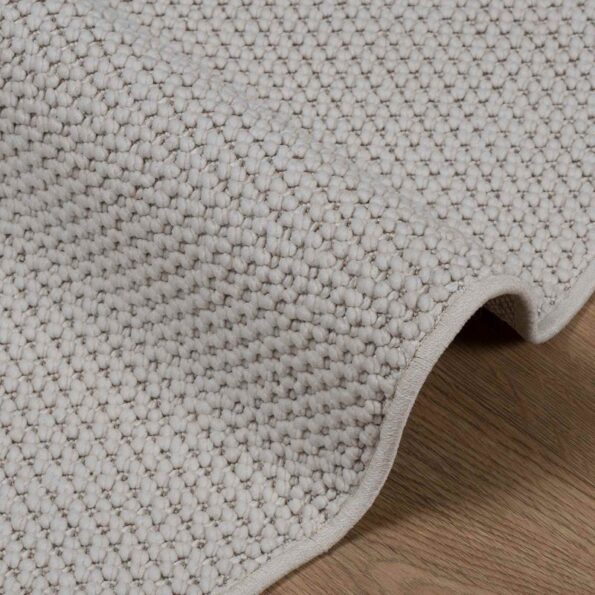 vidaXL Kusové koberce Okrúhly LUGO Krémová Ø 200 CM Polyester – Obrázok 4