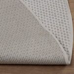 vidaXL Kusové koberce Okrúhly LUGO Krémová Ø 200 CM Polyester – Obrázok 5