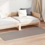 vidaXL Kusové koberce Obdĺžnikový LUGO Sivohnedá 80 x 150 cm Polyester