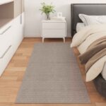 vidaXL Kusové koberce Obdĺžnikový LUGO Sivohnedá 80 x 150 cm Polyester – Obrázok 3