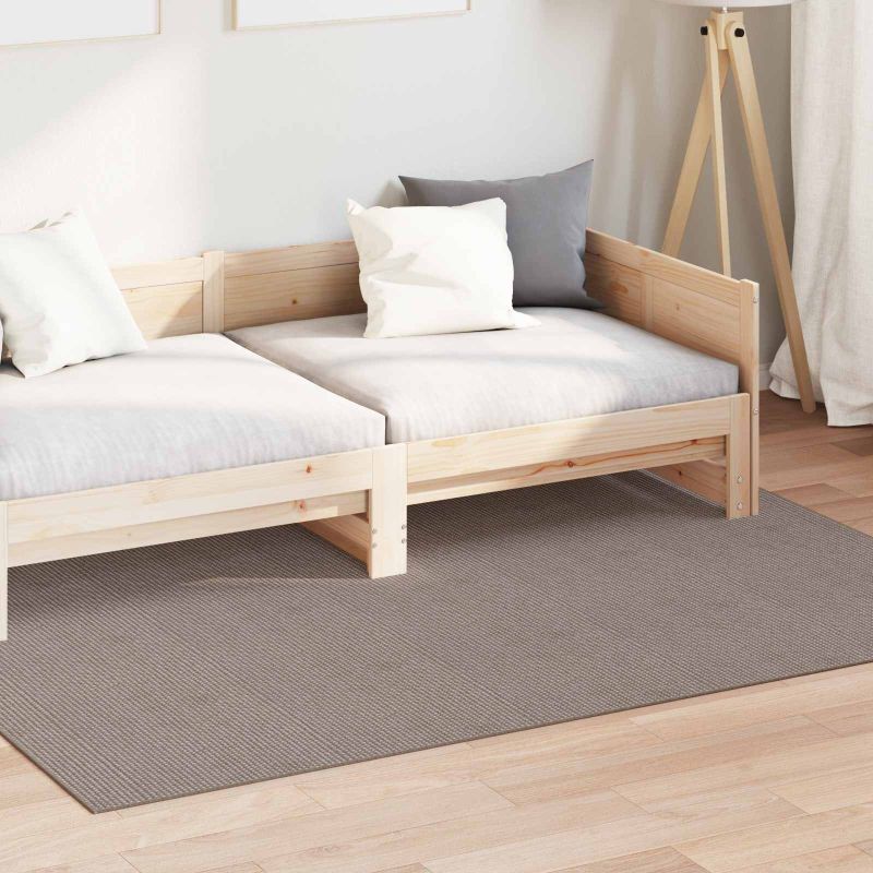 42022689_1.jpg vidaXL Kusové koberce Obdĺžnikový LUGO Sivohnedá 120 x 170 cm – Obrázok 1