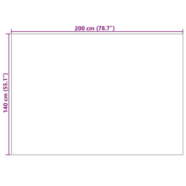 vidaXL Kusové koberce Obdĺžnikový LUGO Sivohnedá 140 x 200 cm – Obrázok 8