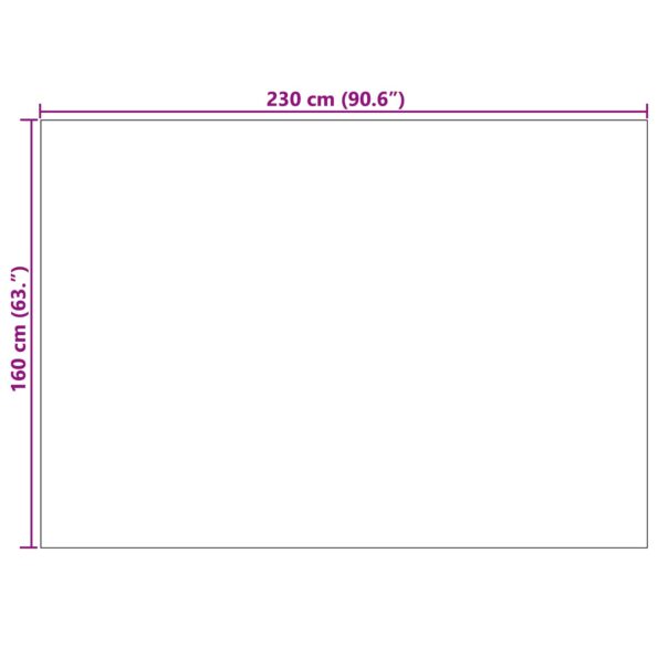 vidaXL Kusové koberce Obdĺžnikový LUGO Sivohnedá 160 x 230 cm – Obrázok 8