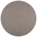 vidaXL Kusové koberce Okrúhly LUGO Sivohnedá Ø 120 CM Polyester – Obrázok 2