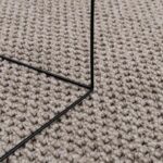 vidaXL Kusové koberce Okrúhly LUGO Sivohnedá Ø 120 CM Polyester – Obrázok 5