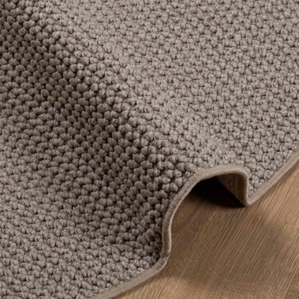 vidaXL Kusové koberce Okrúhly LUGO Sivohnedá Ø 120 CM Polyester – Obrázok 6