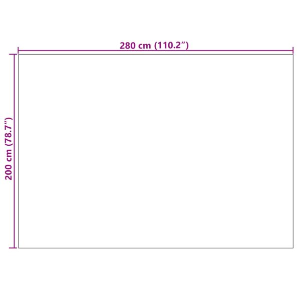 vidaXL Kusové koberce Obdĺžnikový Krémová 280 x 200 cm – Obrázok 8