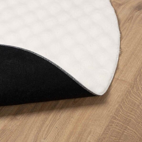 vidaXL Kusové koberce Okrúhly SIROLO Krémová Ø 200 CM Polyester – Obrázok 4