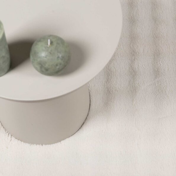 vidaXL Kusové koberce Okrúhly SIROLO Krémová Ø 200 CM Polyester – Obrázok 6