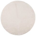 vidaXL Kusové koberce Okrúhly SIROLO Béžová Ø 120 CM Polyester – Obrázok 2