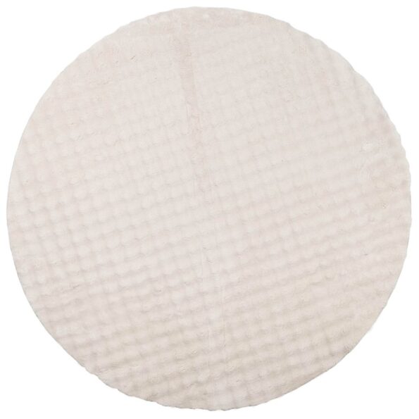 vidaXL Kusové koberce Okrúhly SIROLO Béžová Ø 120 CM Polyester – Obrázok 2