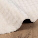 vidaXL Kusové koberce Okrúhly SIROLO Béžová Ø 200 CM Polyester – Obrázok 5