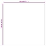vidaXL Kusové koberce Štvorcový SIROLO Biely 120 x 120 cm Polyester – Obrázok 8