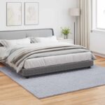 vidaXL Kusové koberce Štvorcový SIROLO Biely 240 x 240 cm Polyester – Obrázok 3