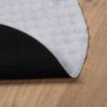 vidaXL Kusové koberce Okrúhly SIROLO Biely Ø 160 CM Polyester – Obrázok 4