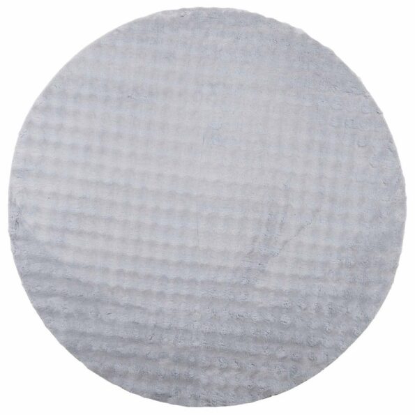 vidaXL Kusové koberce Okrúhly SIROLO Biely Ø 200 CM Polyester – Obrázok 2