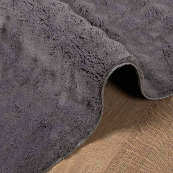 vidaXL Kusové koberce Štvorcový SIROLO Antracit 200 x 200 cm Polyester – Obrázok 5