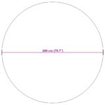 vidaXL Kusové koberce Okrúhly Antracit Ø 200 CM – Obrázok 8