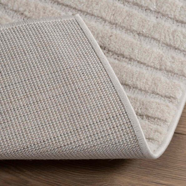 vidaXL Kusové koberce Štvorcový GALATI Krémová 120 x 120 cm Polyester – Obrázok 4
