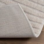 vidaXL Kusové koberce Štvorcový GALATI Krémová 200 x 200 cm Polyester – Obrázok 4