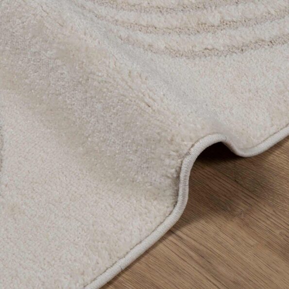 vidaXL Kusové koberce Štvorcový GALATI Krémová 200 x 200 cm Polyester – Obrázok 5