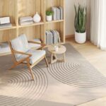 vidaXL Kusové koberce Štvorcový GALATI Béžová 120 x 120 cm Polyester – Obrázok 3