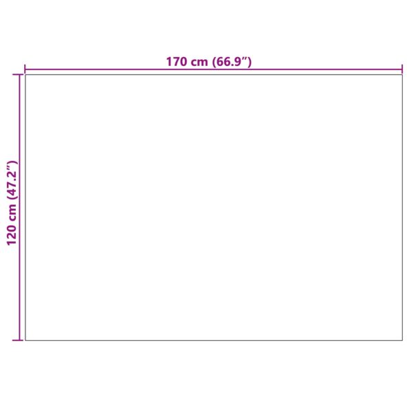 vidaXL Kusové koberce Obdĺžnikový Sivá 170 x 120 cm – Obrázok 8