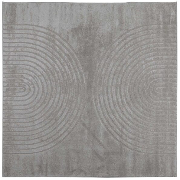vidaXL Kusové koberce Štvorcový GALATI Biely 120 x 120 cm Polyester – Obrázok 2