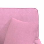 vidaXL Pufa s sukňou s vankúšom Ružová 91 x 157 x 91 cm látka – Obrázok 9