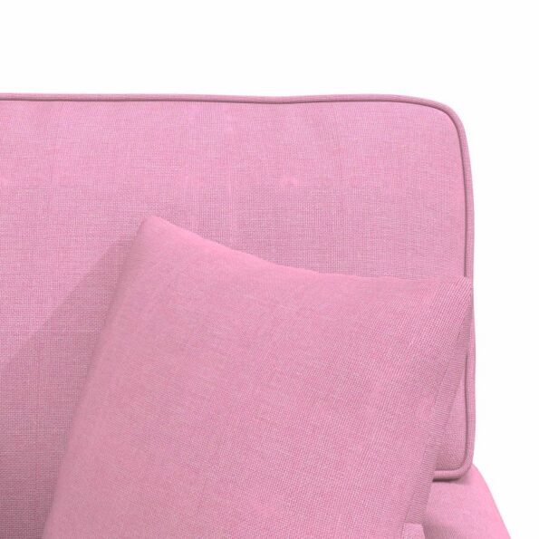 vidaXL Pufa s sukňou s vankúšom Ružová 91 x 157 x 91 cm látka – Obrázok 9