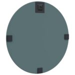 vidaXL Nástenné zrkadlo Ø 40 cm tvrdené sklo – Obrázok 5