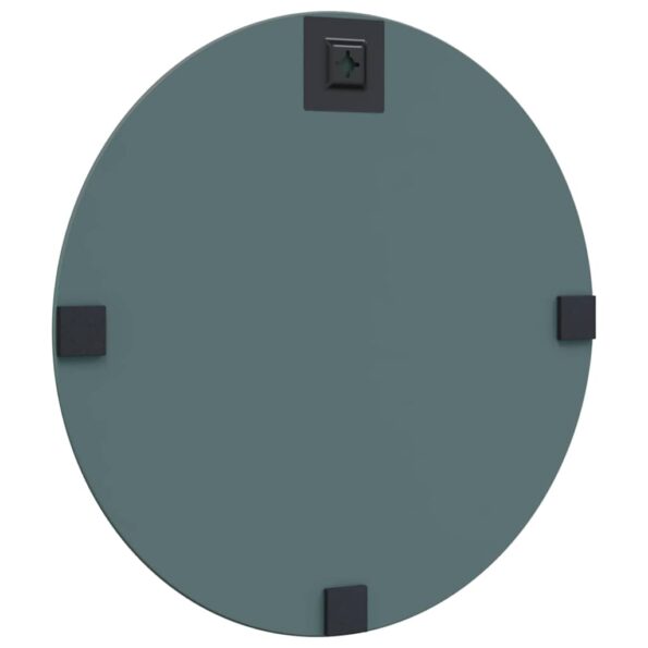 vidaXL Nástenné zrkadlo Ø 40 cm tvrdené sklo – Obrázok 5