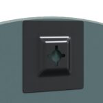 vidaXL Nástenné zrkadlo Ø 40 cm tvrdené sklo – Obrázok 6