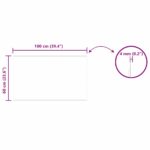 vidaXL Nástenné zrkadlo 100 x 60 cm tvrdené sklo – Obrázok 8