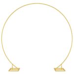 vidaXL Svadobný oblúk Zlatá 220 x 45 x 200 cm Oceľ – Obrázok 2